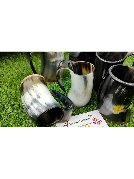Set of Horn Shot Glass Vodka Glass Tequila Glass Mini Tankard set buffalo horn made viking style drinking-3