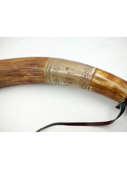 Viking blowing cow Horn Whistle Medieval bull Sounding Horn Viking Norse Cattle Ancient Horn Bugle Hunting Tool Resonating sound-2