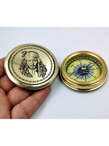 Brass Jacks sparrow Compass Nautical Gift With velvet carry case birthday gift , father day gift-2