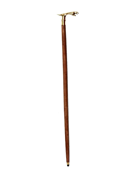 Personalized Text On stick Brass jaguar Cane Head Handle Wooden Walking cane-Walking Stick-Cane 3 Part Open Accessories Spare Part-3