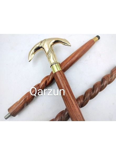 New Designe Victorian Anchor Brass Designer Walking Stick for Him and Her walking canes Wands Gift-1
