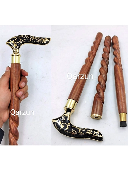 Best Quality Brass Flower Leaf Victorian Handle brass wands-walking cane-Walking Stick-canes STEAMPUNK Gift-3