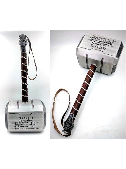 Thor Hammer Metal, 2.0 version Power of MCU Thor Mjolnir Cosplay 1/1 Scale Movie Prop Replica,the Avengers weapon,High quality-As1080