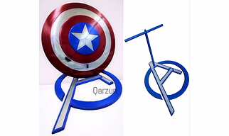 Captain America Shield - Marvel Shield - Captain Rogers Shield Cosplay Shield - Captain America Shield Display Stand