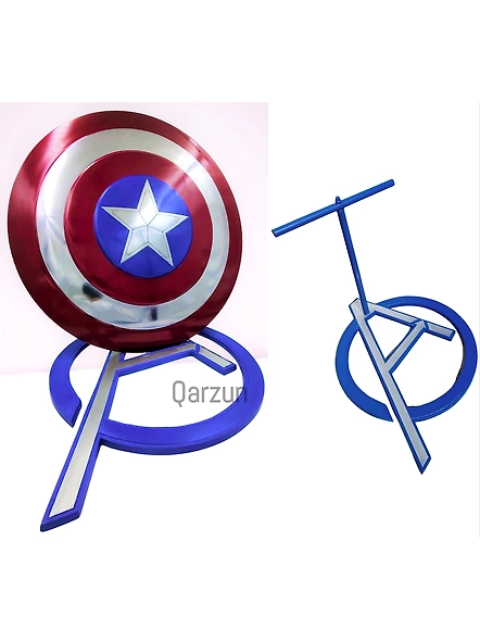 Captain America Shield - Marvel Shield - Captain Rogers Shield Cosplay Shield - Captain America Shield Display Stand-As1086