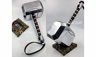 Thor Hammer Metal, MCU Thor Mjolnir Cosplay 1/1 Scale Movie Prop Replica,the Avengers weapon,High quality production process with metal base