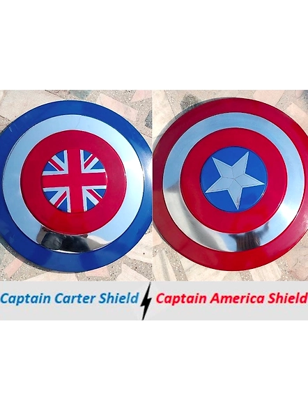 Captain America Shield - Captain Carter Shield Replica For Cosplay and Roleplay Shield with Carry Leather cover Gift-As1090