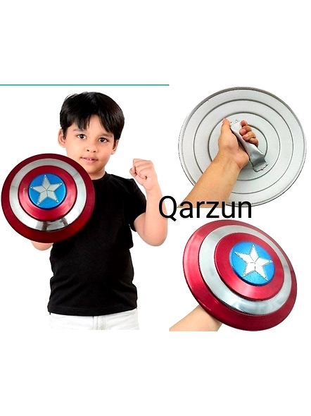 Captain America Shield Kids Costume Superhero Cosplay Props Metal Captain America Shield 12 inch Best Christmas Gift For Kids-As1091