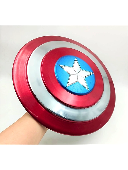 Captain America Shield Kids Costume Superhero Cosplay Props Metal Captain America Shield 12 inch Best Christmas Gift For Kids-2