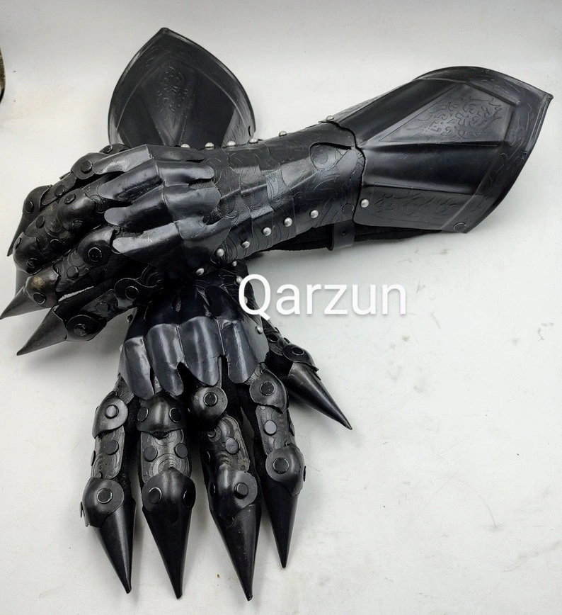 Medieval nazgul gloves set | Steel armor gloves set | Costume gloves gauntlets | Gauntlet gloves pair-3