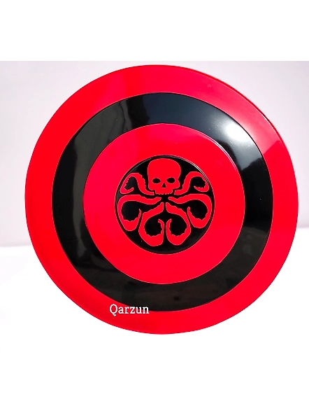 Captain America Hydra Shield Red Skull HYDRA Shield Marvel Cinematic Universe Shield For Use Cosplay and Roleplay Shield With Leather Cover-3