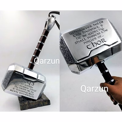 power of thor hammer metal, mcu thor mjolnir cosplay 1/1 scale movie prop replica,the avengers weapon,high quality production process.