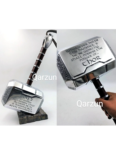 Power of Thor Hammer Metal, MCU Thor Mjolnir Cosplay 1/1 Scale Movie Prop Replica,the Avengers weapon,High quality production process.-As1094
