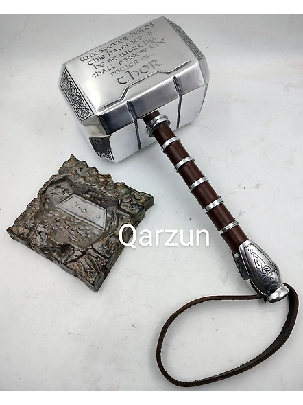 Power of Thor Hammer Metal, MCU Thor Mjolnir Cosplay 1/1 Scale Movie Prop Replica,the Avengers weapon,High quality production process.-1