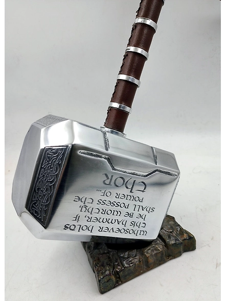 Power of Thor Hammer Metal, MCU Thor Mjolnir Cosplay 1/1 Scale Movie Prop Replica,the Avengers weapon,High quality production process.-3