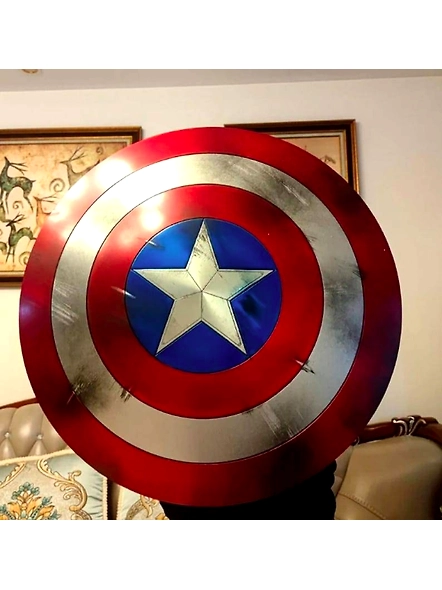 Captain America’s Shield Battle Damage Style Metal Shield Movie Prop Replica,Marvel Captain America Cosplay,the Captain Steven Rogers-As1095