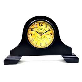 wood vintage style desk clock british style table clock shelf clock black wood bedroom , dining room decorative