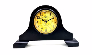Wood Vintage Style Desk clock British style Table clock Shelf Clock Black wood bedroom , Dining Room decorative