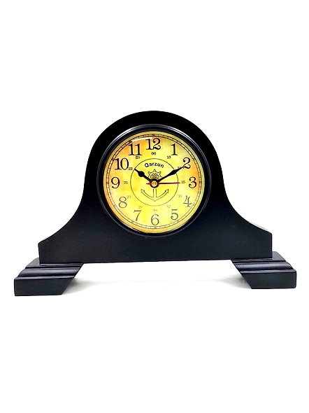Wood Vintage Style Desk clock British style Table clock Shelf Clock Black wood bedroom , Dining Room decorative-As1101