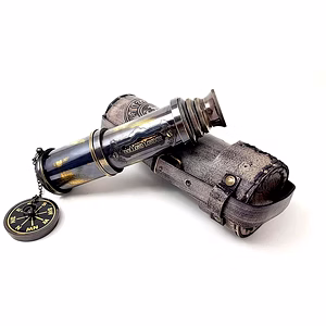 Brass Nautical - 16 inches Antique Telescope/Spyglass Replica in Leather Box (Dollond London's) Hand held Spy Glass Sailor's Décor