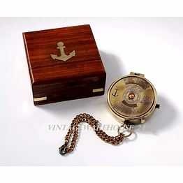 pocket compass with 100 years calendar brass nautical birthday gift for your lovedones