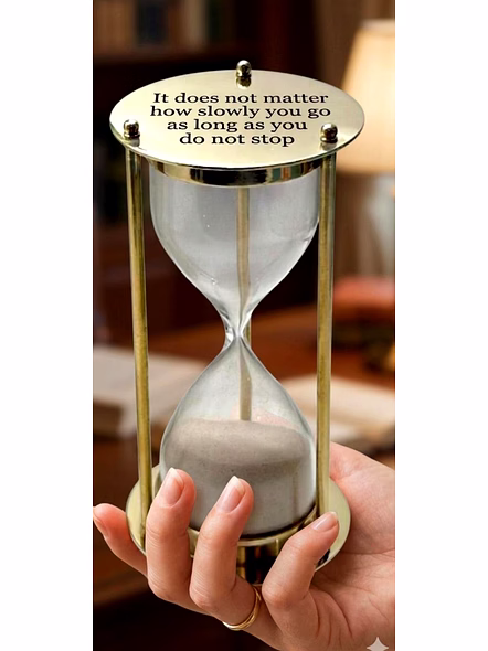 Personalized Brass Hourglass – 5 Minute Fillable Sand Timer, Wedding Sand Ceremony Set, Custom for Wife, Wedding Gift-3