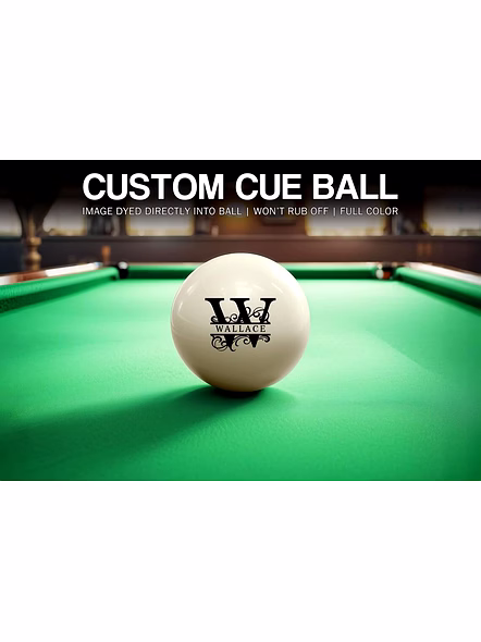 Personalized Pool Ball with Custom Engraving, Monogrammed Cue Ball 57mm, Gifts for Billiards Enthusiast, Sports Gift, Festive Spirit, Custom Text,...-2