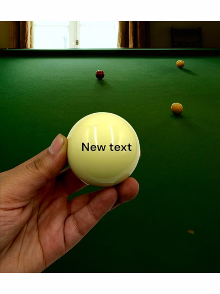 Personalized Pool Ball with Custom Engraving, Monogrammed Cue Ball 57mm, Gifts for Billiards Enthusiast, Sports Gift, Festive Spirit, Custom Text,...-1