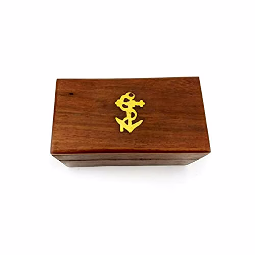 ITDC 6" Handheld Brass Telescope with Wooden Box - Pirate Navigation image 3