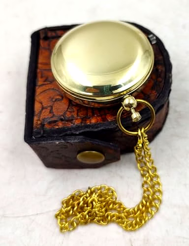 Personalized Pocket watch Chain with Leather Box Collectible Birthday anniversary Gift image 5