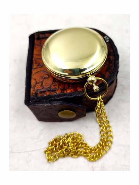 Personalized Pocket watch Chain with Leather Box Collectible Birthday anniversary Gift-4