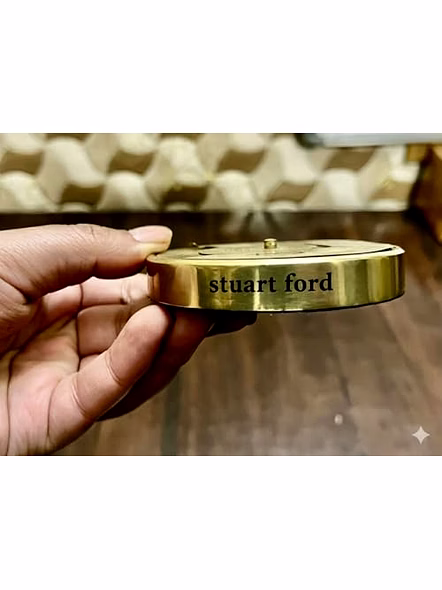Personalised name Brass Calendar Collectible 100Yrs Paper Weight Table Decor Gift-1