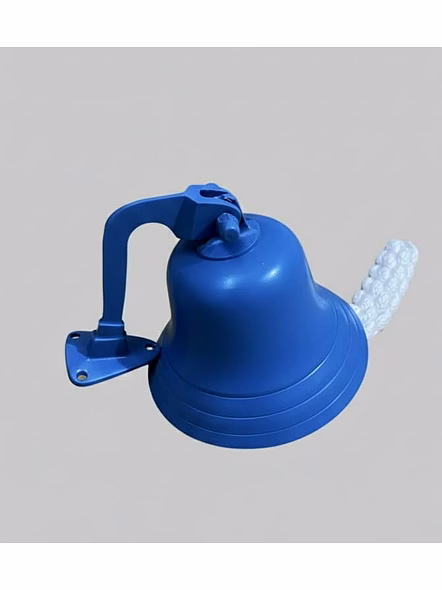 Blue Brass Ship Bell Wall Hanging Bell Small Size Door Bell-2