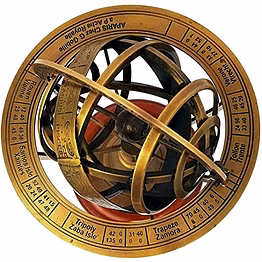 qarzun fynjrex astronomical brass engraved brass tabletop armillary nautical sphere globe items