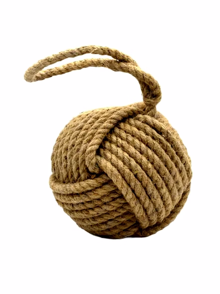 Marseille Monkey Knot Jute Rope Door Stopper (4 lbs) - Jute-3