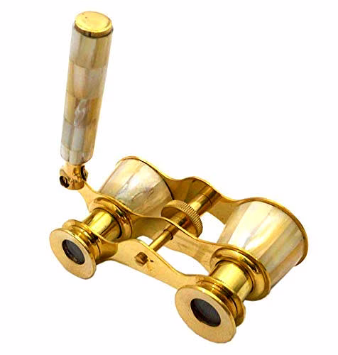 qarzun ascent gifts brass binocular telescope with handle collectible gift