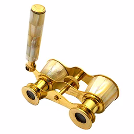 qarzun ascent gifts brass binocular telescope with handle collectible gift