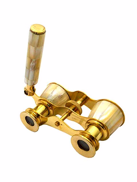 Ascent Gifts Brass Binocular Telescope with Handle Collectible Gift-Qarzun1039