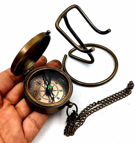 to My Son Love mom Antique Nautical Vintage Directional Magnetic Compass with Famous Scripture Quote Engraved Baptism Gifts with Display Stand for Loved Ones, Son, Father, Love image 2