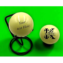 qarzun engraved name cue ball billiards ball best personalized cue ball with stand