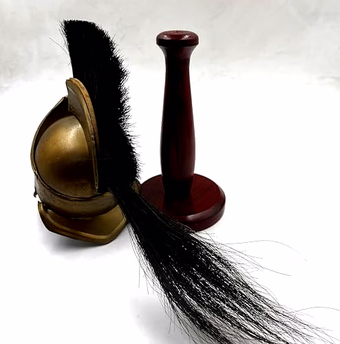 Metal Mini 300 Movie Spartan Helmet with Wood Stand Table Desk Decorative image 5