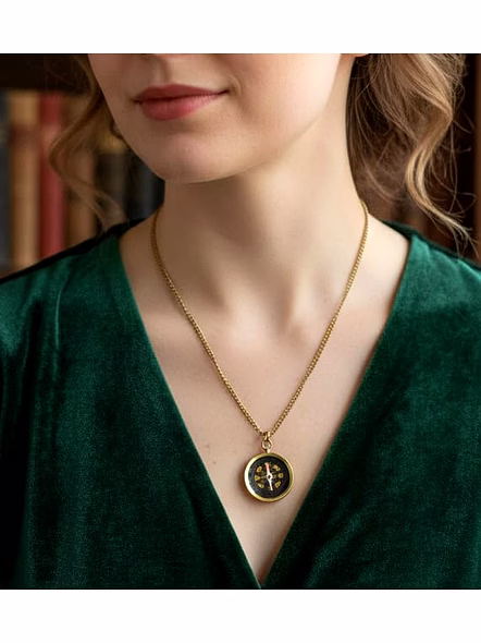 Personalized Brass Locket Pocket Compass with Chain Pendant Nautical Birthday Gift for Your Loved Ones
