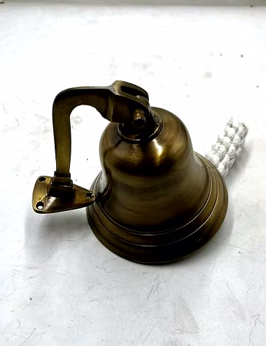 Brass Wall Hanging Bell (4 inch, Brown) image 3