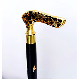 qarzun h.e honex derby brass handle wooden walking stick cane 2 fold walking stick cane for men and women gift