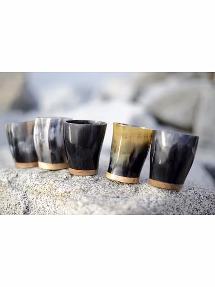 Personalised Engraved Name Horn Shot Glass Vodka Glass Tequila Whiskey Viking Wine Shots-2