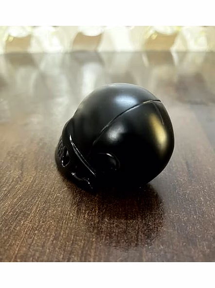Brass black Skull Style Paper Weight Table Desk Decorative 250Gms