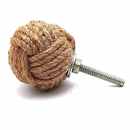 Ascent Gifts Set of 2 Jute Rope Door Knobs/Rope Knot Drawer Pulls and Knobs/Pull and Push Handle Knobs for Cabinets, image 3