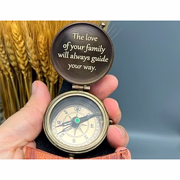 qarzun personalized pocket compass brass nautical birthday gift for your lovedones