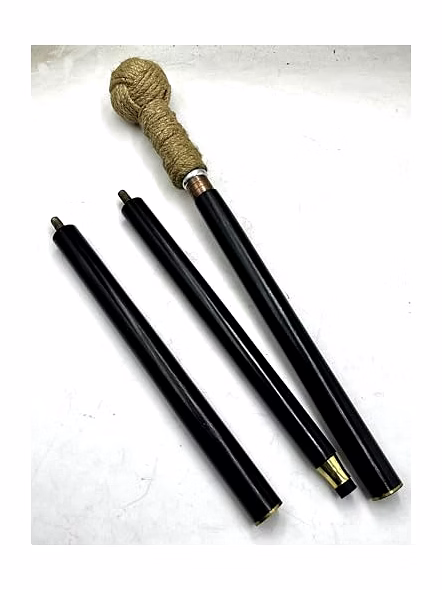 Rope Design Walking Stick Cane Handmade Knot Jute Rope Handle Wooden Walking Stick for Camping Grandparents-1