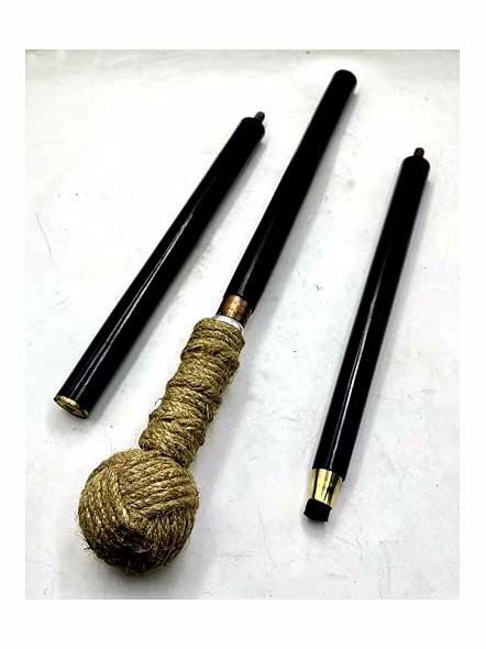 Rope Design Walking Stick Cane Handmade Knot Jute Rope Handle Wooden Walking Stick for Camping Grandparents-2
